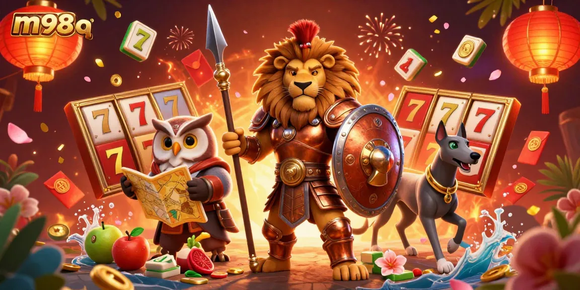 Win big with m98 q while playing slots with vibrant elements and animated characters.
