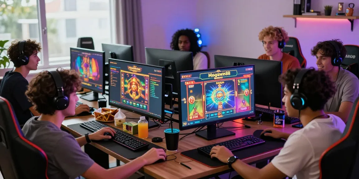 Permainan slot megawin88 dengan pemain bahagia, suasana bermain yang seru, dan teknologi modern.