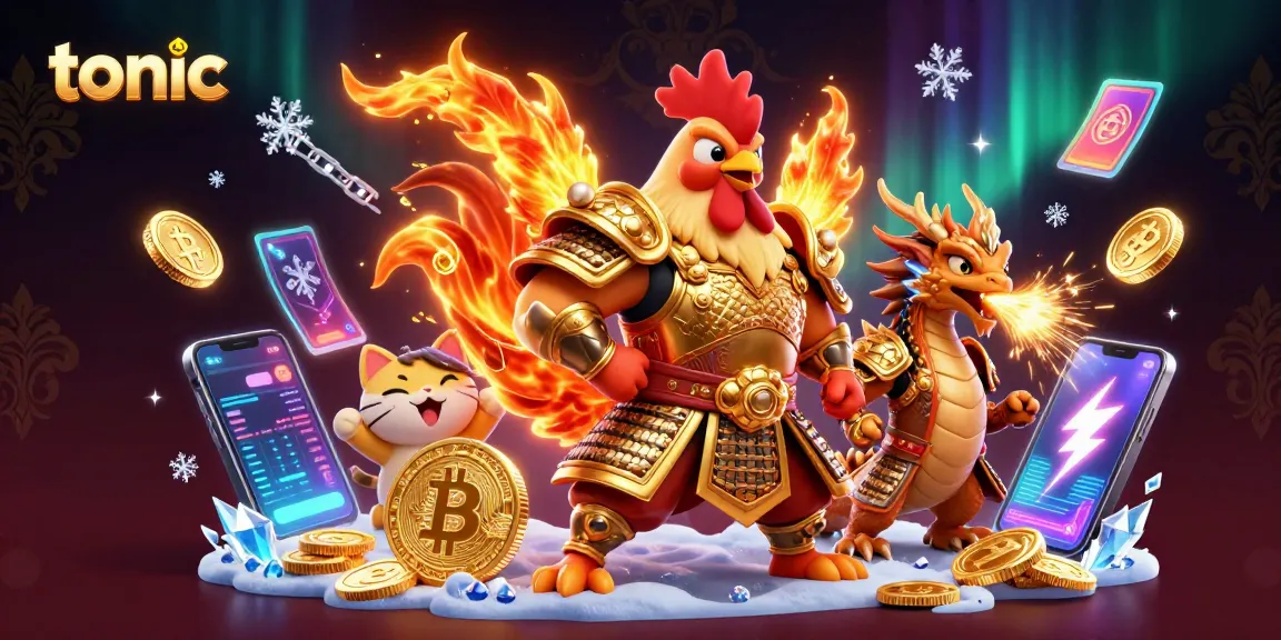 Engaging illustration of tonic-themed gambling with colorful characters amidst stunning casino elements.