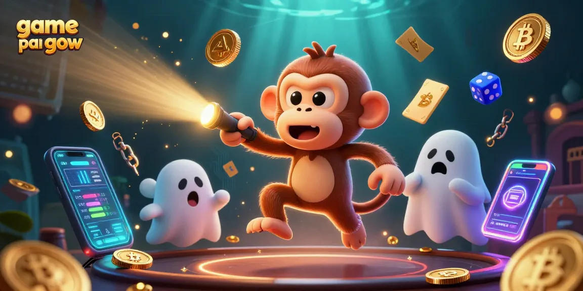 Engage with game pai gow in a vibrant, chaotic casino scene featuring animated dancing elements and strategic play.