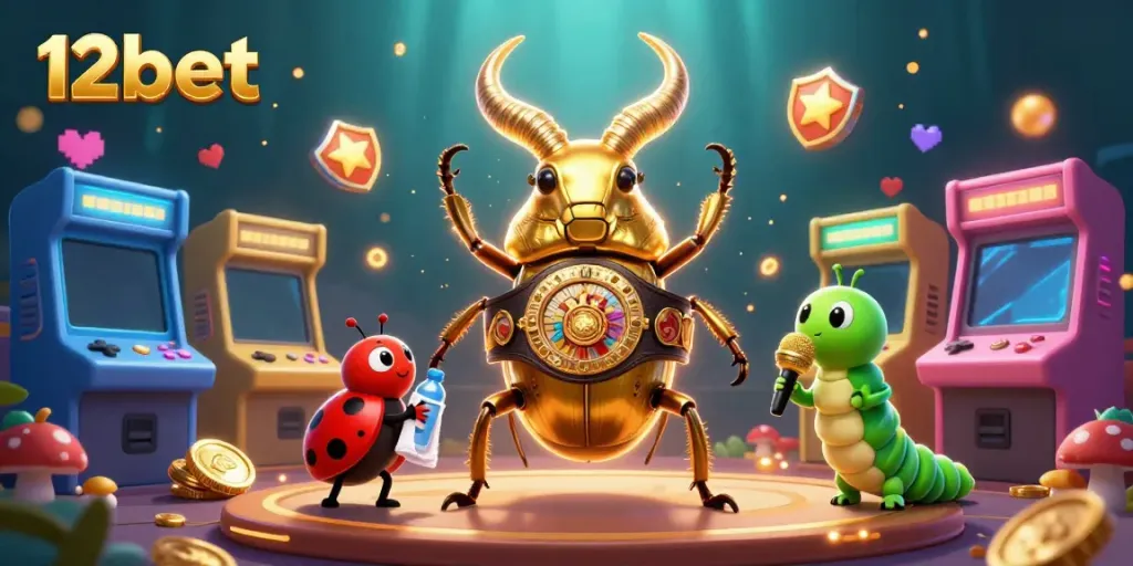 Experience thrilling gameplay with 12bet's dynamic casino elements, vibrant characters, and engaging backgrounds.