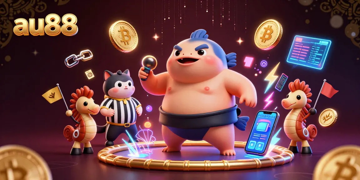Experience au88's underwater casino with a fugu referee and crypto surprises all around.