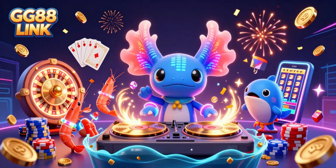 Spin and win with premium games at GG88 LINK in this vibrant 3D casino celebration.