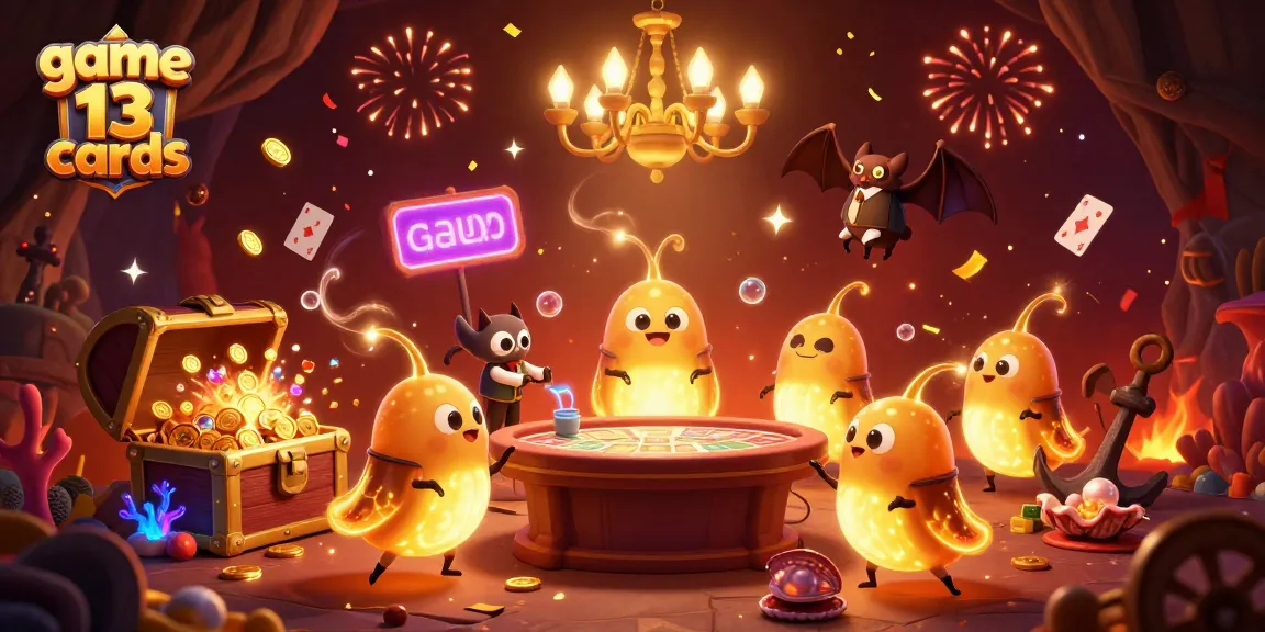 Join the fun in game 13 cards with vibrant characters lighting up the casino scene!