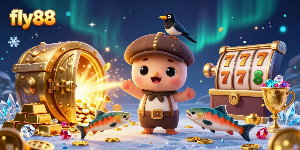 Experience thrilling wins with fly88's exciting casino games featuring slot elements and treasures.