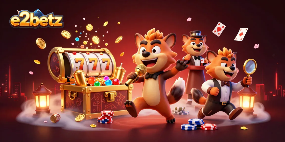 E2betz offers high-energy casino fun with hyena comedians, bartenders, and bouncers in a lively scene.