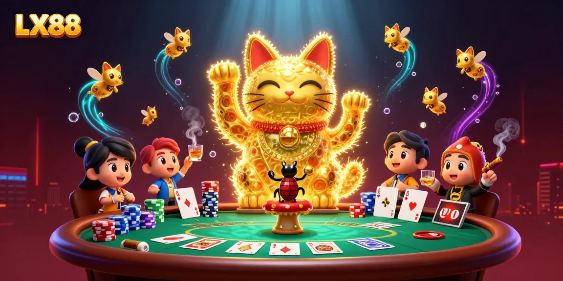 Experience winning strategies and excitement at LX88 through dynamic casino action and gaming symbols.