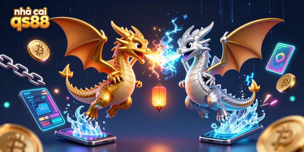 Experience the thrilling universe of nhà cái qs88 as dual dragons clash in a fiery and icy showdown.