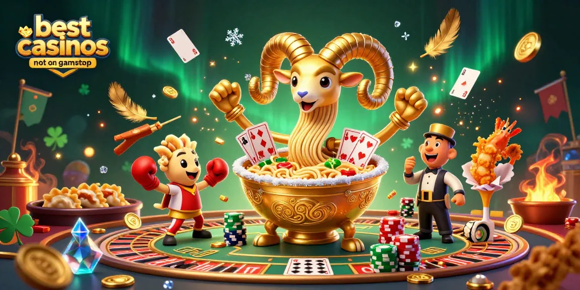 Experience thrilling gameplay at the best casinos not on gamstop with lively characters in a vibrant atmosphere.
