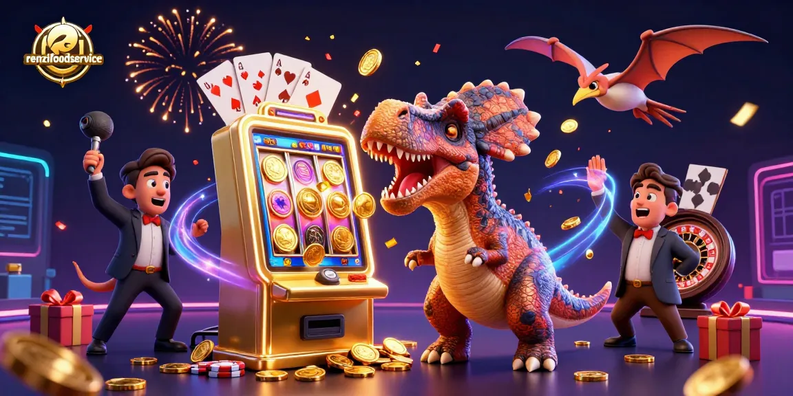 Experience winning moments with Renzi Foodservice in a dynamic casino scene featuring exciting gameplay.