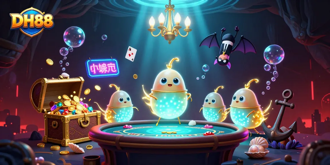 Experience the thrilling DH88 casino atmosphere with glowworms as unique illuminating features.