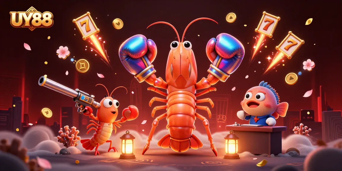 Experience thrilling gaming action with UY88's vibrant casino scene featuring dynamic slot elements.