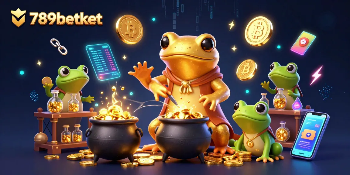 Engage in thrilling gameplay with 789betket, featuring a vibrant 3D scene of alchemists transmuting crypto coins.
