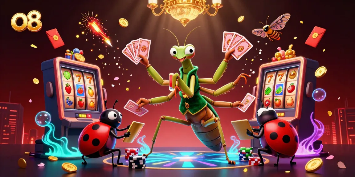 Win big at o8 with vibrant casino elements in a rich 3D illustration showcasing exciting gameplay!