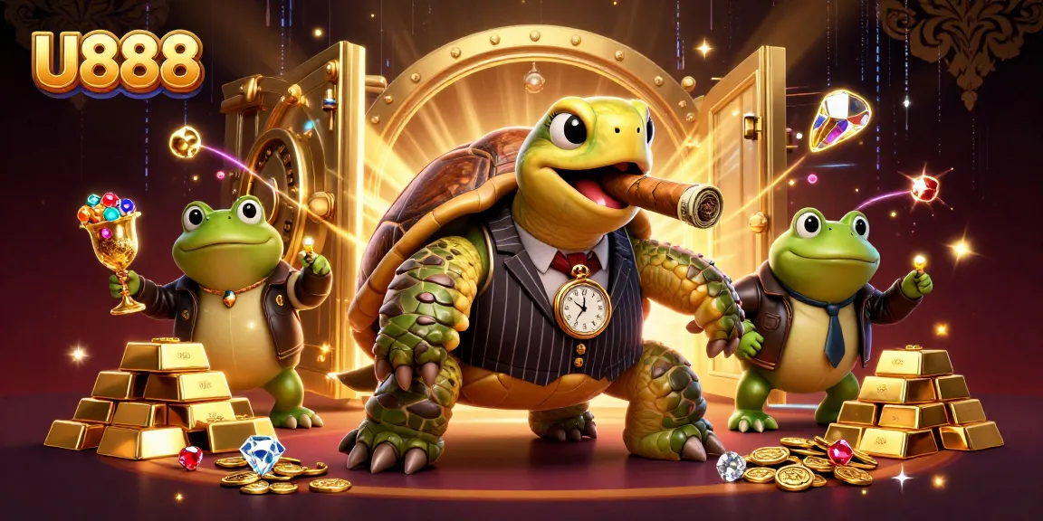 U888 captivates players in a vibrant casino scene with dynamic gaming elements.