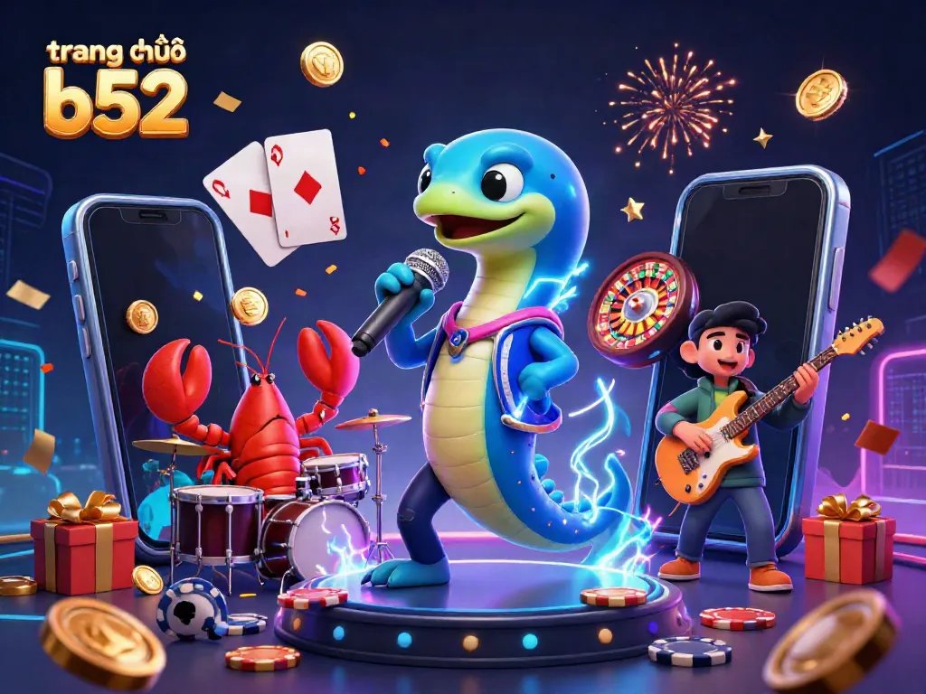 Experience the action with trang chủ b52's colorful underwater casino scene featuring a DJ electric eel and vibrant gameplay elements.