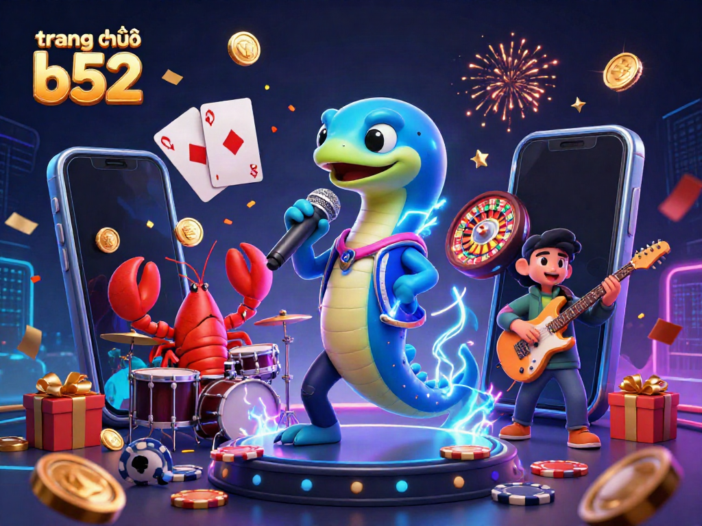Experience the action with trang chủ b52's colorful underwater casino scene featuring a DJ electric eel and vibrant gameplay elements.