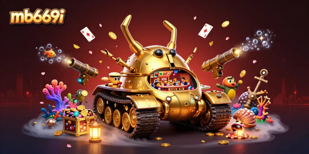 Engage with mb669i's vibrant casino atmosphere showcased in a 3D scene of excitement and wealth.