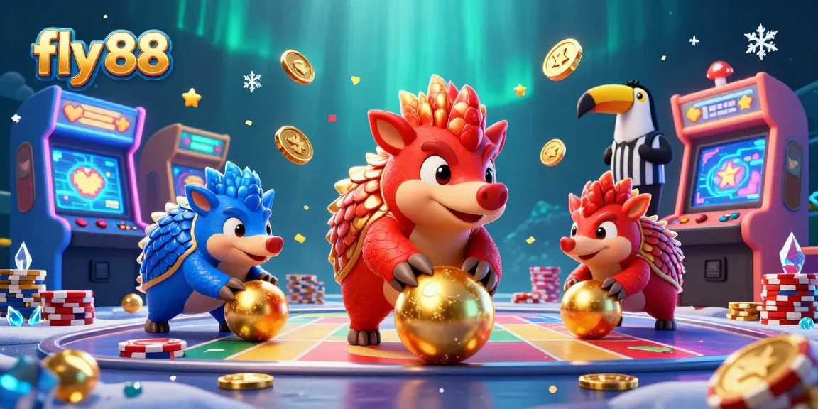 Experience the thrill of fly 88 with pangolins competing in a vibrant casino game.