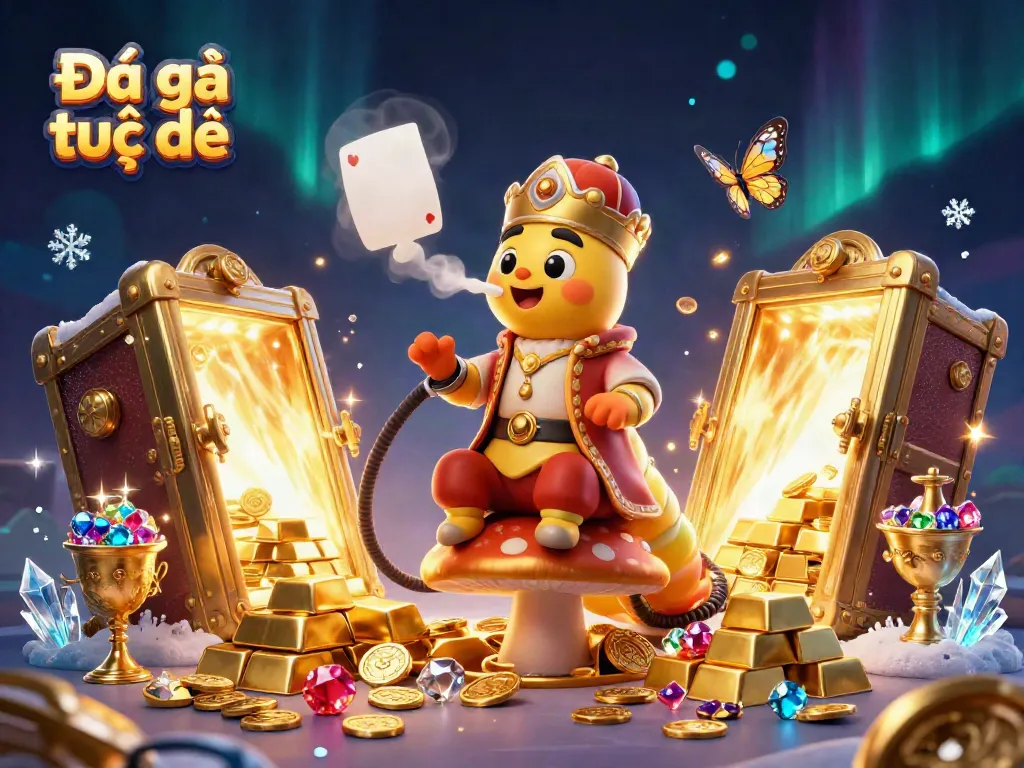 Experience Đá gà trực tiếp with vibrant, dynamic elements showcasing gambling excitement in 3D.