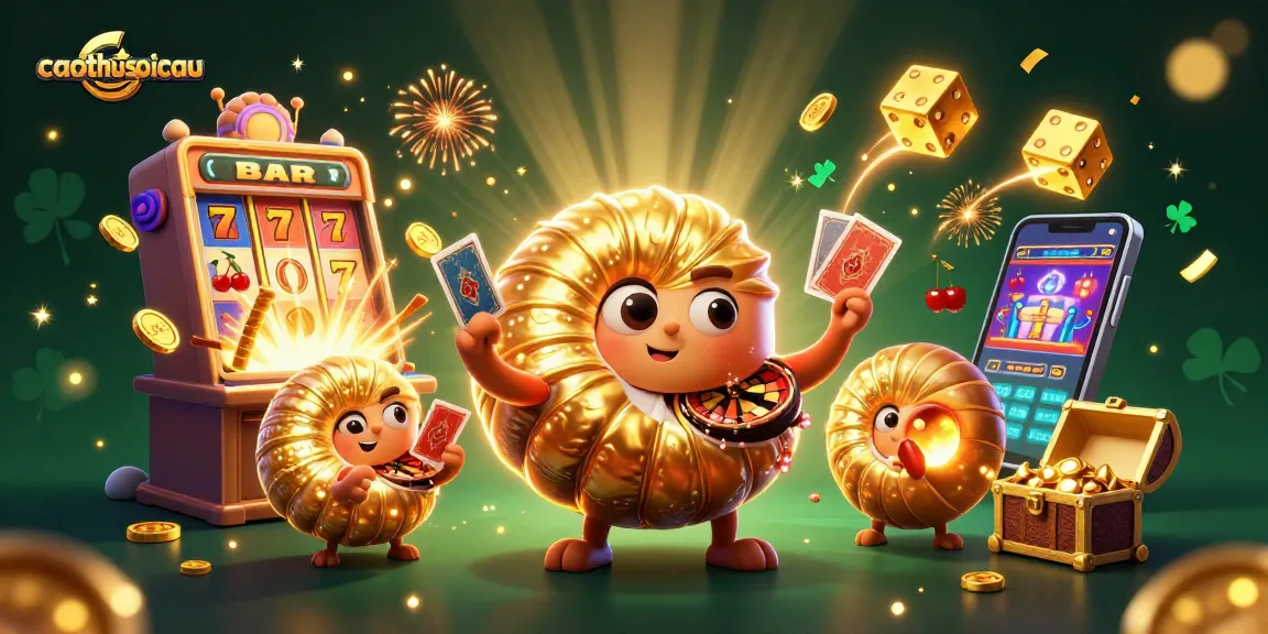 Engage in thrilling gameplay at caothusoicau with a vibrant 3D casino illustration filled with excitement and winning potential.
