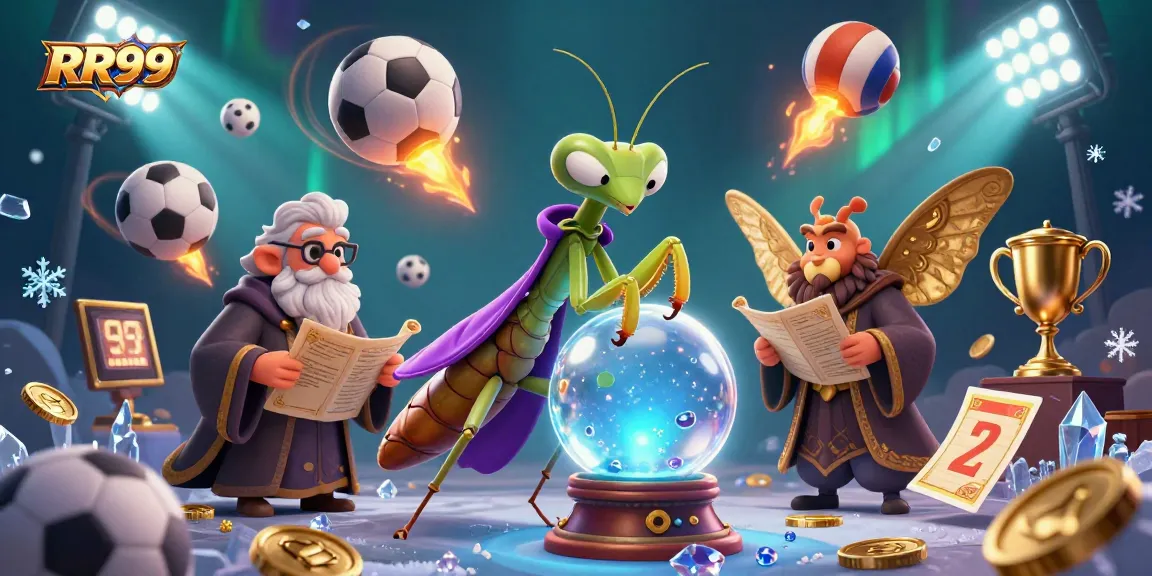 Engage with RR99 in a vibrant casino scene featuring a mystical fortune teller and a librarian.