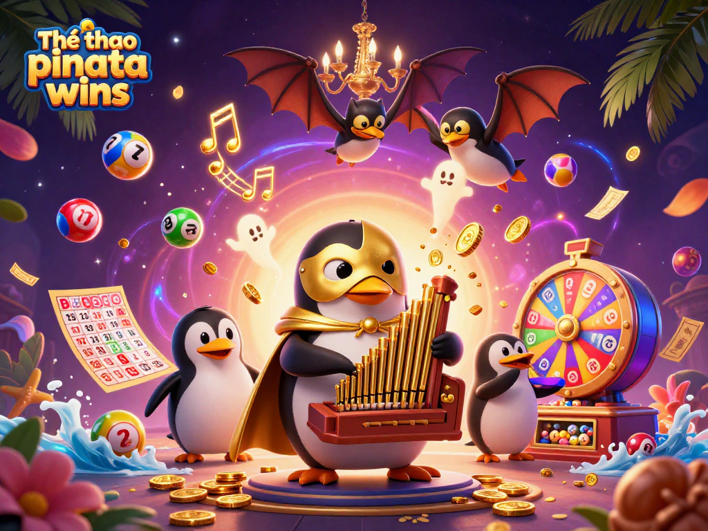 Spin to win in Thể thao pinata wins, combining vibrant visuals with dynamic gameplay in a 3D casino scene.