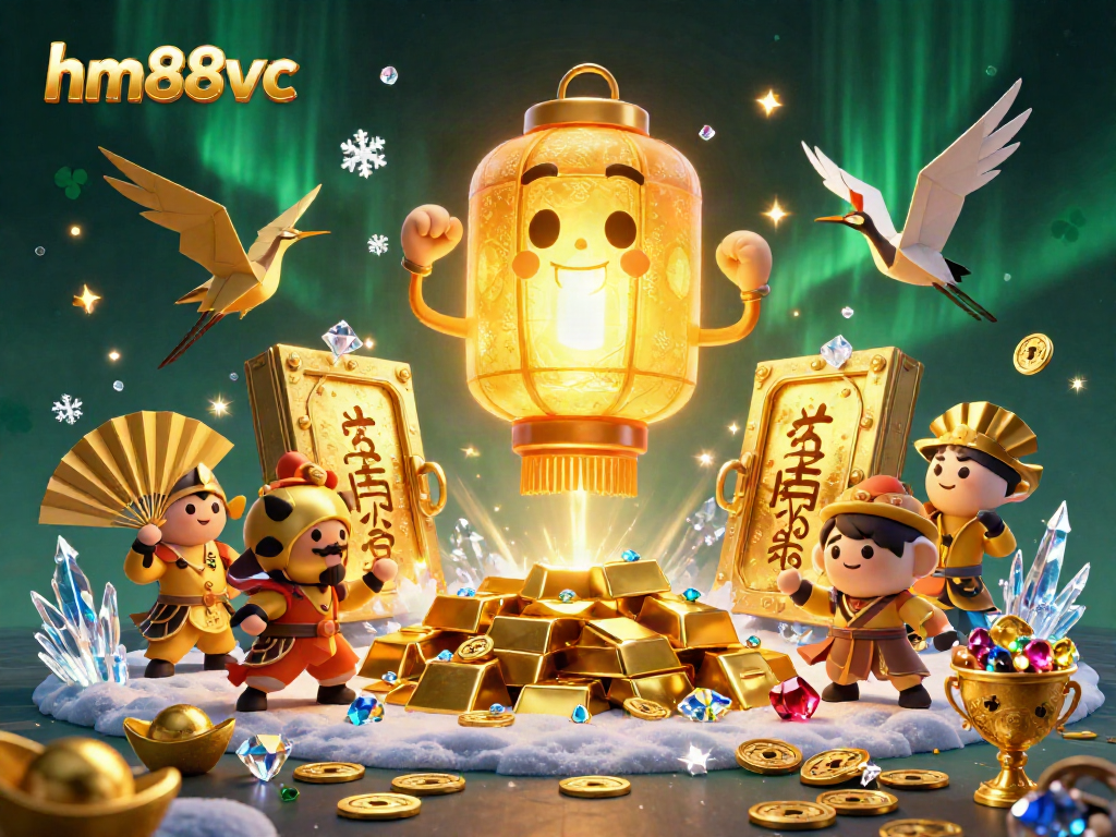 Win big with hm88vc in this vibrant 3D illustration of an exciting casino atmosphere.