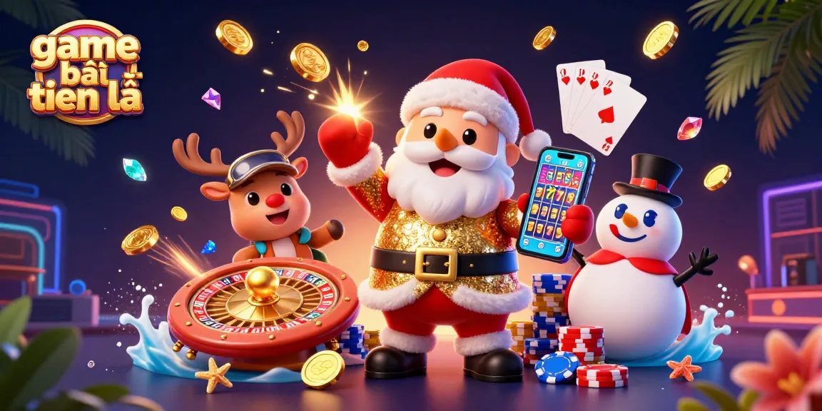 Experience excitement in the game bài tiến lên with a vibrant casino scene featuring lucky characters and elements.