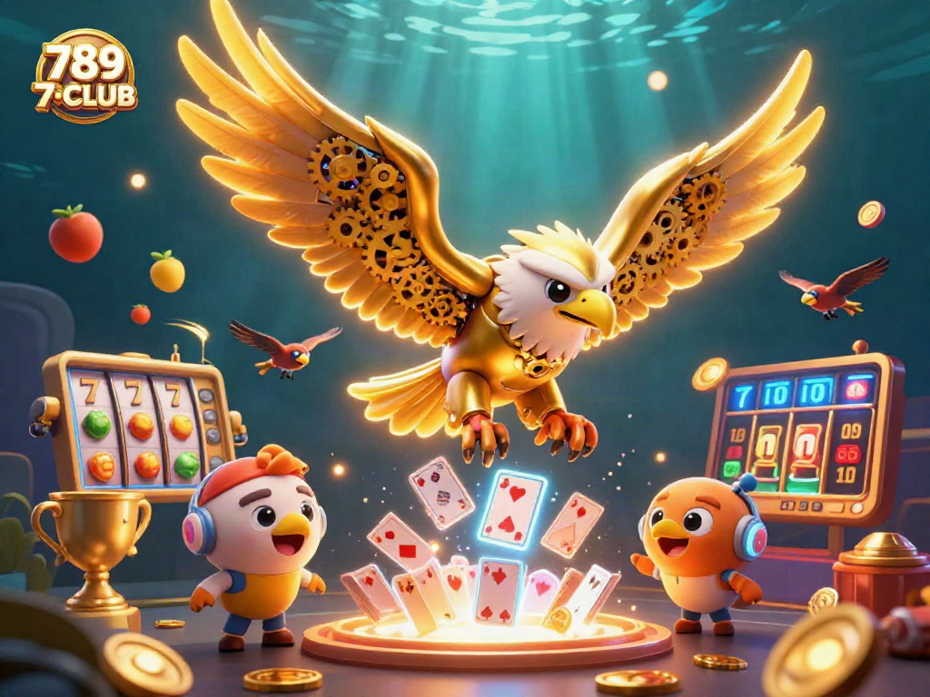 Engage with the thrilling experience of 789CLUB game slots showcasing vibrant characters and dynamic elements.