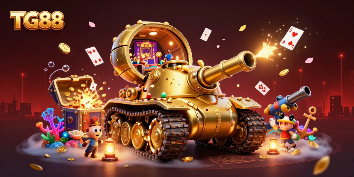 TG88 offers a vibrant and packed casino experience with golden beetle tank and endless gaming treasures.