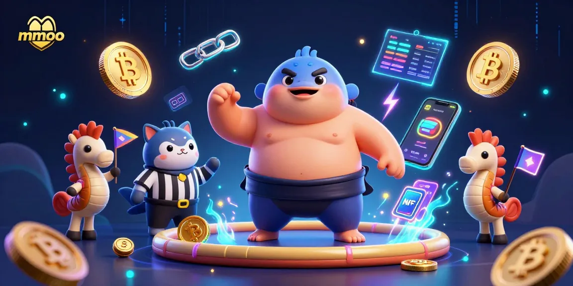 Engage in thrilling mmoo gameplay with vibrant characters, crypto elements, and an exciting casino atmosphere.