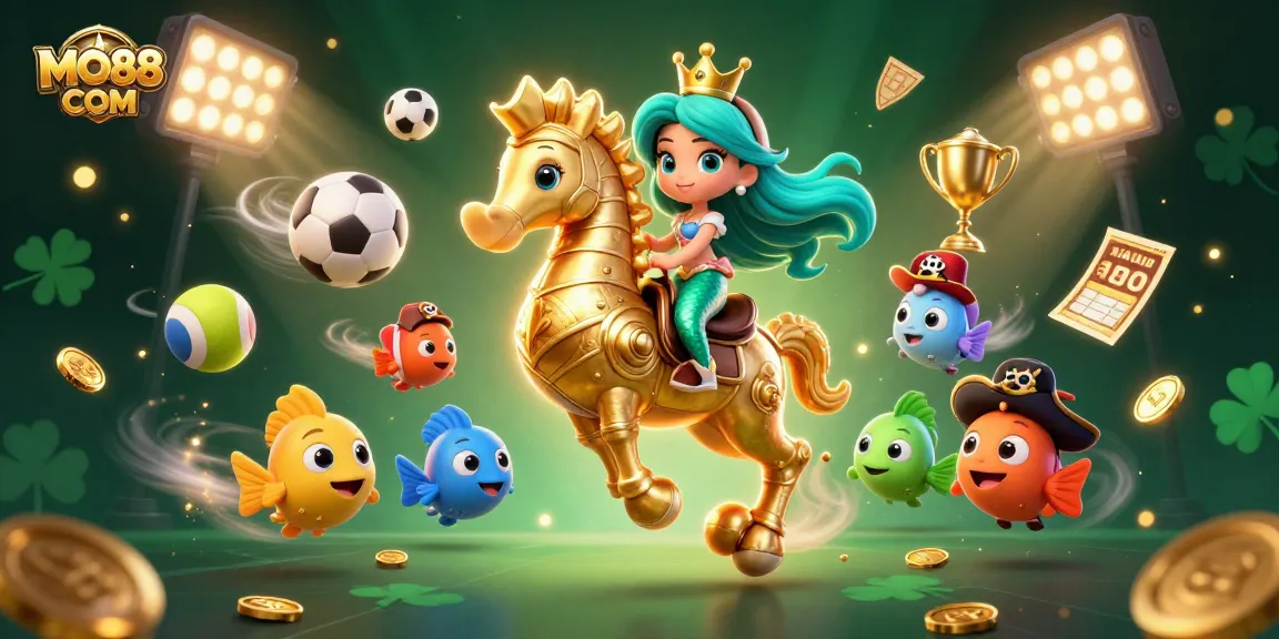 Experience thrilling wins with MO88 COM in this vibrant casino-themed illustration.