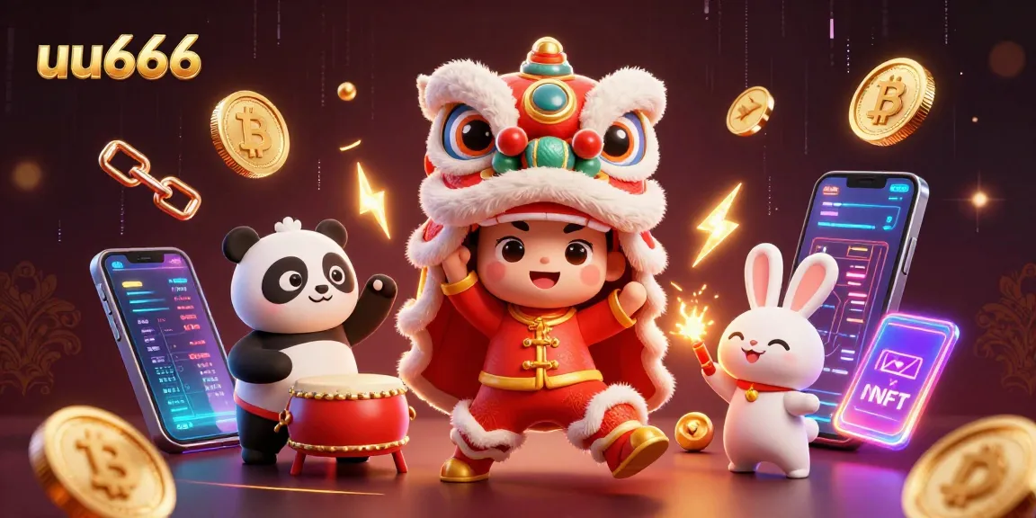 Experience dynamic gameplay with uu666 as a lively lion dance, crypto elements, and animated casino excitement.