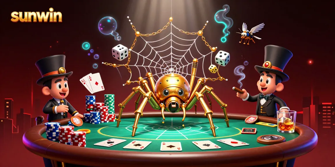 Experience the thrill of sunwin with a dynamic poker scene featuring steampunk characters and vibrant casino elements.
